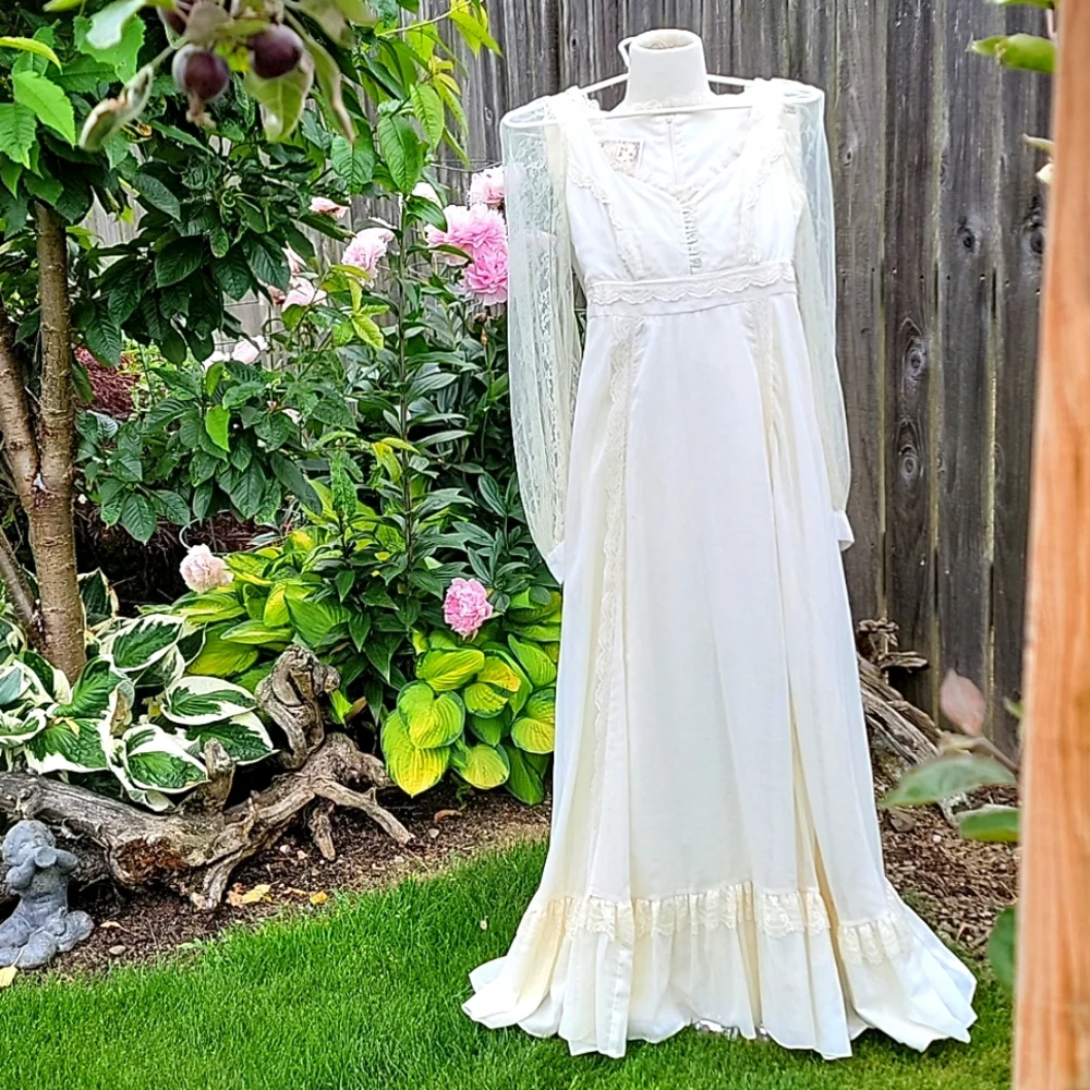 Gunne Sax Dresses | Gunne Sax By Jessica San Francisco | Color: Cream | Size: S | Maillady911's Closet